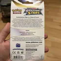 Pokemon TCG - SWSH Brilliant Stars Premium Checklane Single Blister Booster Pack - Image 3