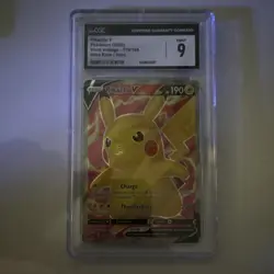 The Pokemon Company Pokemon TCG Pikachu V 170/185 Vivid Voltage UR Holo CGC 9 EN - Image 1