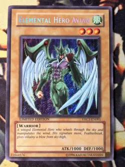 Yugioh: Elemental Hero Avian - EHC1-EN001 - Secret Rare - Limited Edition - MP - Image 1