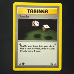 Gambler 60/62 - Fossil 1st Edition - Pokemon Card - Image 5