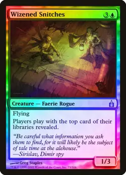 Wizened Snitches FOIL Ravnica: City of Guilds PLD Blue Uncommon CARD ABUGames - Image 1