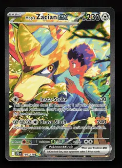 Hop's Zacian ex 186/159 Special Illustration Rare Journey Together Pokemon Card - Image 1