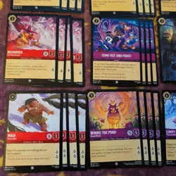 Disney Lorcana TCG Whinnie The Pooh Ruby Amethyst 60 Card Custom Deck - Image 3