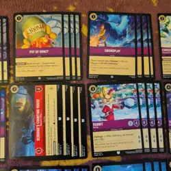 Disney Lorcana TCG Whinnie The Pooh Ruby Amethyst 60 Card Custom Deck - Image 4