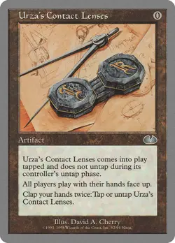 Urza's Contact Lenses Unglued HEAVILY PLD Artifact Uncommon MAGIC CARD ABUGames - Image 1