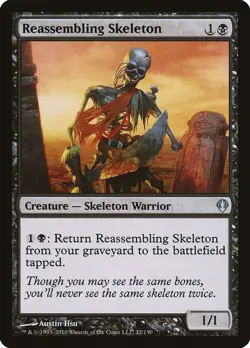 Reassembling Skeleton Archenemy NM Black Uncommon MAGIC MTG CARD ABUGames - Image 1