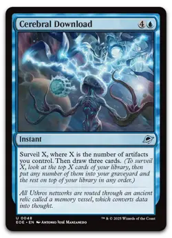 Cerebral Download #48 (NM) Edge of Eternities EOE Magic MTG - Image 1