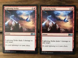LIGHTNING STRIKE 152/250 2019 MTG Magic Core Set Lot of 2 - Image 1