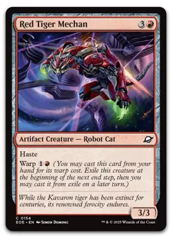 Red Tiger Mechan #154 (NM) Edge of Eternities EOE Magic MTG - Image 1