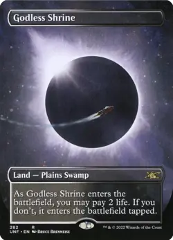 Godless Shrine (Borderless) Unfinity Regular - NM - Image 1