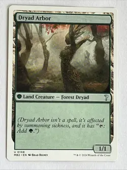 MTG Magic the Gathering Dryad Arbor (108/390) Mystery Booster 2 LP - Image 1