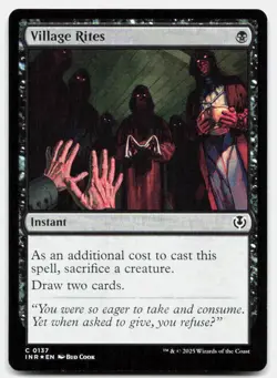 Village Rites 137 Common Innistrad Remastered Magic: The Gathering Near Mint - Image 1