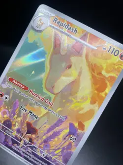 Rapidash 189/182 NM Illustration Rare Destined Rivals Pokemon TCG - Image 1