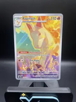 Rapidash 189/182 NM Illustration Rare Destined Rivals Pokemon TCG - Image 2