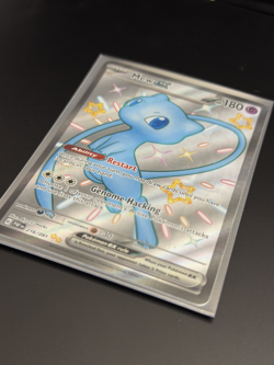 Pokemon Mew EX Full Art 216/091 SV: Paldean Fates Holo Shiny Ultra Rare EX - Image 3