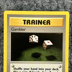 Pokemon Fossil Gambler 60/62 Common 1st Ed Near Mint Trainer - Image 3