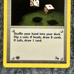 Pokemon Fossil Gambler 60/62 Common 1st Ed Near Mint Trainer - Image 4
