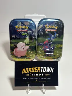 Pokemon Ascended Heroes Mini Tins Lot of 2 Sealed (98g & 99g) Potential Heavy - Image 1