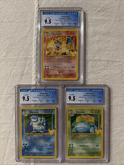 Pokemon Celebrations Base Charizard Blastoise Venusaur PSA CGC 10 GEM Mint Set - Image 1