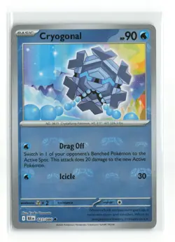 CRYOGONAL 027/086 BLACK BOLT MASTER BALL REVERSE POKEMON TCG NM-LP - Image 1