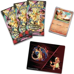 Pokemon TCG Tech Sticker Kollektion Glumanda Erhabene Helden OVP Neu Deutsch - Image 3