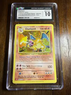 Pokemon Charizard CGC 10 Gem Mint Classic 003/034 Holo - Image 2