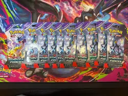 Pokemon TCG Scarlet and Violet Temporal Forces Sleeved Booster Pack (LOT OF 10) - Image 1