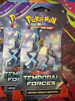Pokemon TCG Scarlet and Violet Temporal Forces Sleeved Booster Pack (LOT OF 10) - Image 3
