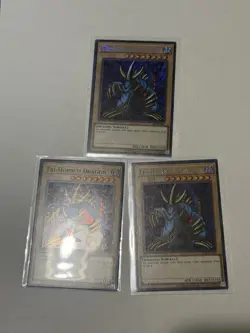 Tri-Horned Dragon LOB-EN000 Secret Rare X3 Sell Of 1 - Image 3