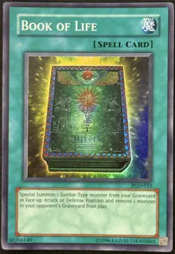 Yugioh Book of Life Unlimited Edition Super Rare PGD-033 NM - Image 1