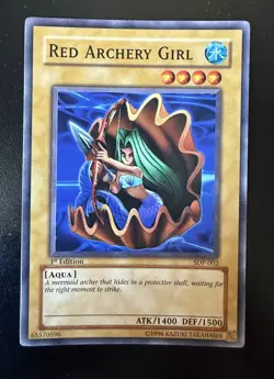 Yugioh - Red Archery Girl SDP-002 1st Edition - Starter Deck: Pegasus - Image 1