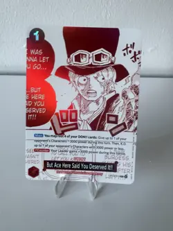 One Piece CCG Sabo Op13-019 Rare 3rd Anniversary Treasure Campaign - NM - Image 1