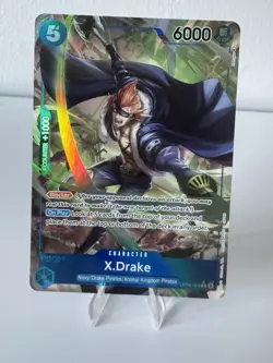 One Piece TCG OP05-055 R Alt Art X Drake – Rare Foil – English – Near Mint - Image 1
