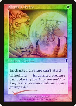 Kirtar's Desire FOIL Odyssey PLD White Common MAGIC GATHERING CARD ABUGames - Image 1