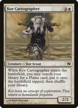 Kor Cartographer Venser vs. Koth NM White Common MAGIC GATHERING CARD ABUGames - Image 1