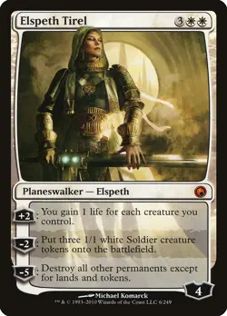 Elspeth Tirel Scars of Mirrodin PLD White Mythic Rare MAGIC MTG CARD ABUGames - Image 1