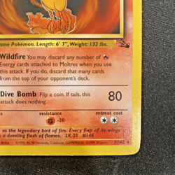 Moltres 1st Edition 27/62 Fossil Regular LP - Lightly Played Pokemon Card - Image 4