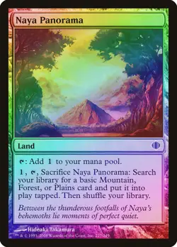 Naya Panorama FOIL Shards of Alara NM Land Common MAGIC MTG CARD ABUGames - Image 1