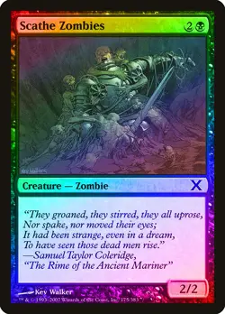 Scathe Zombies FOIL 10th Edition PLD Black Common MAGIC MTG CARD ABUGames - Image 1