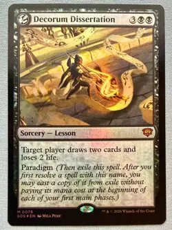 Decorum Dissertation *FOIL* - NM - MTG Secrets of Strixhaven SOS #78 Mythic - Image 1