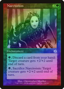 Narcissism FOIL Torment PLD Green Uncommon MAGIC THE GATHERING CARD ABUGames - Image 1