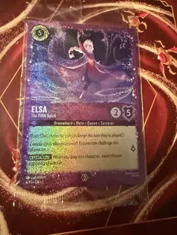 Disney Lorcana Elsa The Fifth Spirit Foil Card Frozen Enchanted Style Sealed - Image 1