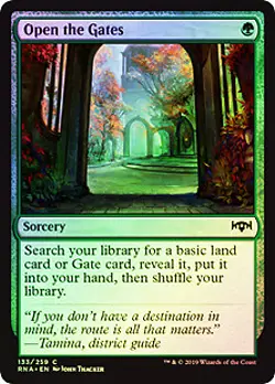 Open the Gates FOIL Ravnica Allegiance PLD Green Common MAGIC CARD ABUGames - Image 1