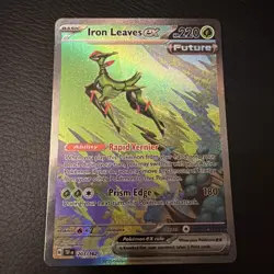 POKEMON TCG - IRON LEAVES EX 203/162 SPECIAL ILLUSTRATION - TEMPORAL FORCES RARE - Image 1