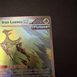 POKEMON TCG - IRON LEAVES EX 203/162 SPECIAL ILLUSTRATION - TEMPORAL FORCES RARE - Image 5
