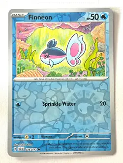 Finneon 035/142 Reverse Holo Common Stellar Crown Pokemon - Pack Fresh Near Mint - Image 1