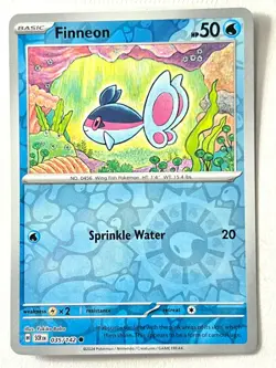 Finneon 035/142 Reverse Holo Common Stellar Crown Pokemon - Pack Fresh Near Mint - Image 3