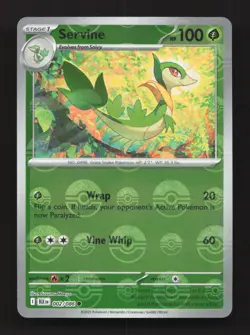 Servine 002/086 Common Black Bolt Pokemon Poke Ball Near Mint - Image 1