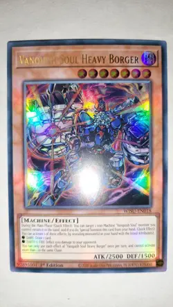 YUGIOH VANQUISH SOUL HEAVY BORGER WISU-EN018 ULTRA 1ST ED NM - Image 1