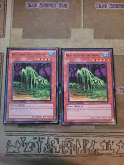 YUGIOH 2X BEASTKING OF THE SWAMPS GLD4-EN005 COMMON LIMITED ED NM - Image 1